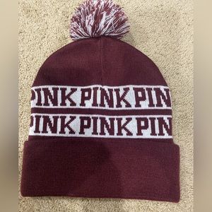 PINK - maroon and white hat